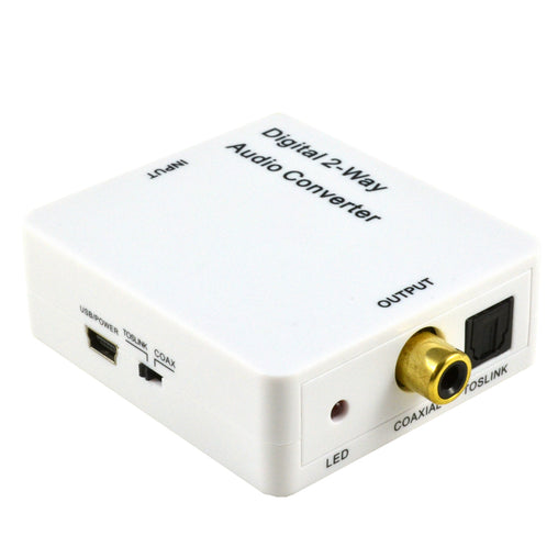 optical to coaxial audio converter front