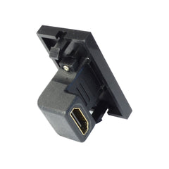 HDMI angled module 25mm x 50mm black adapter faceplate SX7082BK