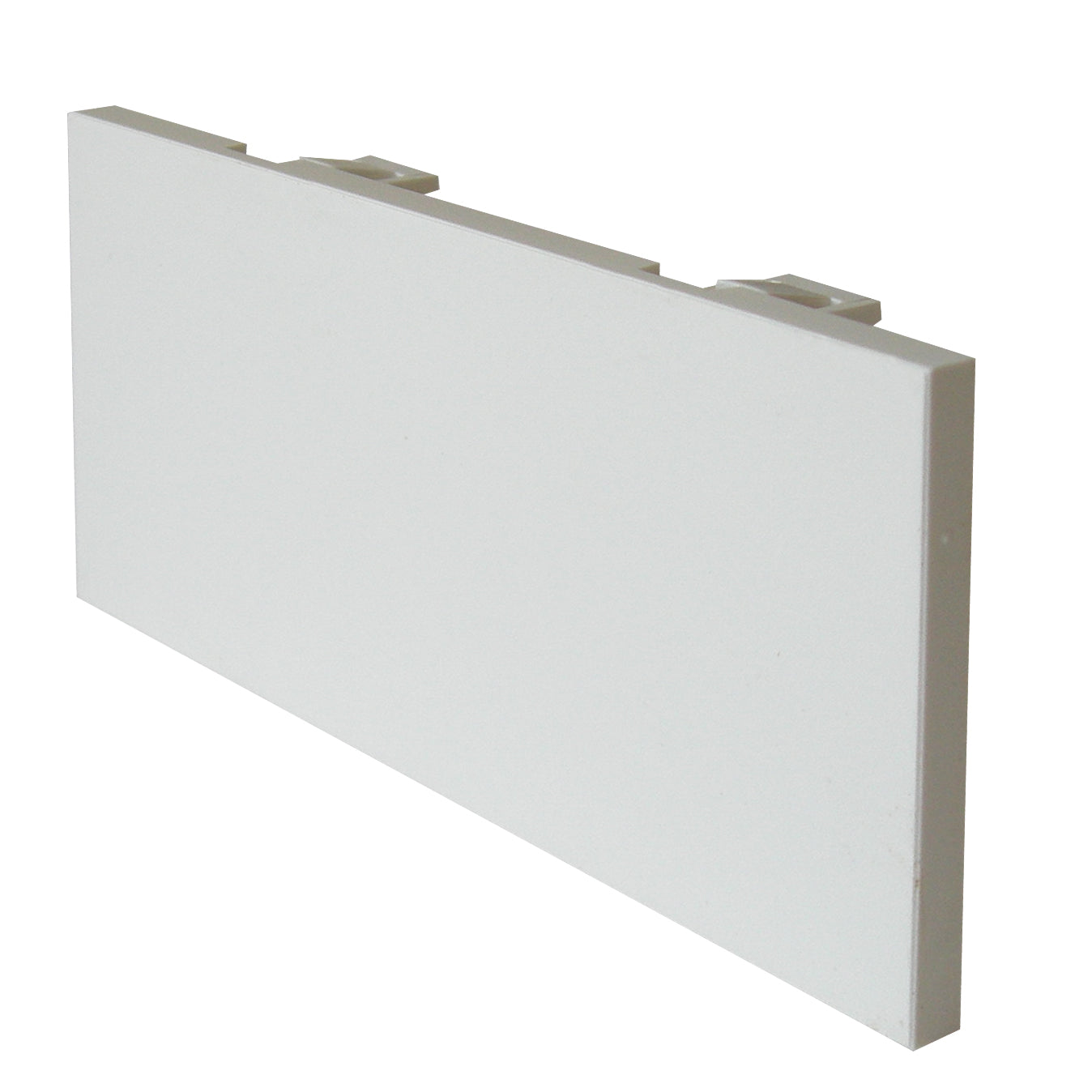 white blanking plate four module 50mm x 100mm