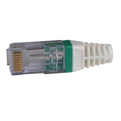 EZ-RJ45 CAT6 Strain Relief Green boot 100030GR-10 with connector
