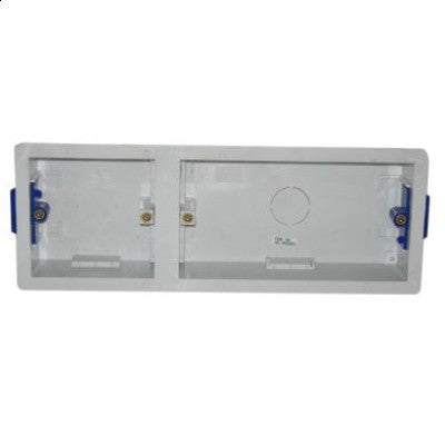 Plastic Dual 35mm single and double Mounting Box
