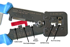 EZ RJPRO HD crimp tool 100054C crimper close up diagram