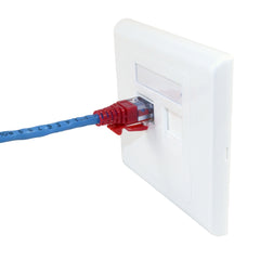ez datalock cat5 RJ45 red 100041R with faceplate