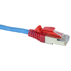 ez datalock cat6 red 100042R-C with EZ shielded connector