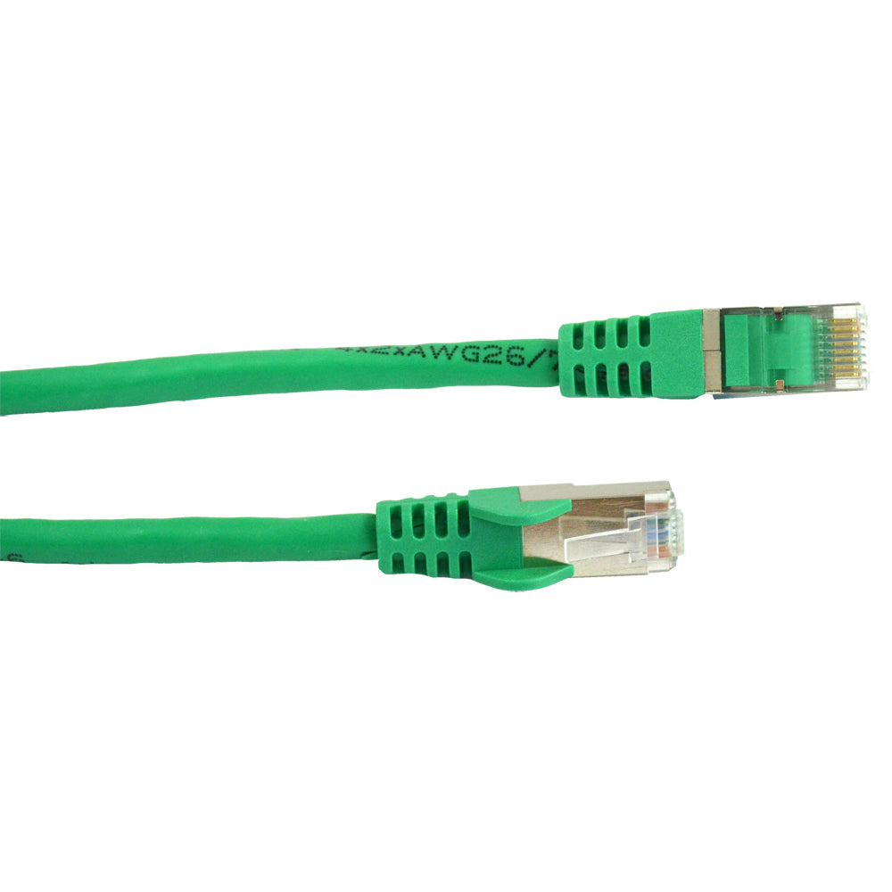 green shielded cat6 patch cable VCLP85210G3