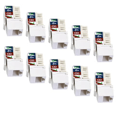 110 type keystone jack cat5 pack of 10 725WH-10