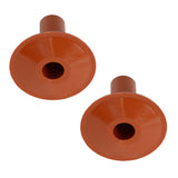 Single Cable Bushes Grommets in Terracotta for Satellite or Coax Cables, pack of 2