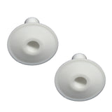 Single Cable Bushes Grommets in White for Satellite or Coax Cables, pack of 2
