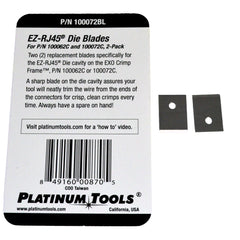 Blades for the exo frame ez rj45 die, pack of 2, 100072BL package