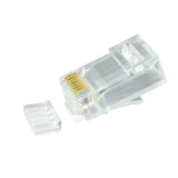 RJ45 Cat6 2pc Connector with Liner x100