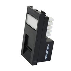 RJ45 Module in Black - Cat6 Module for Cat5e or Cat6 Ethernet Networks