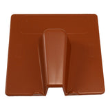 Cable Entry Exit Cover for Satellite Coax Cables in Terracotta