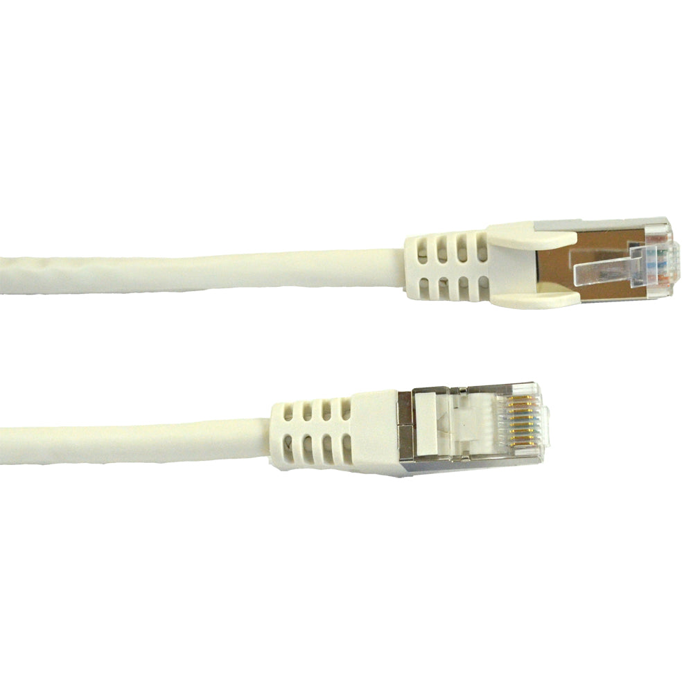 white shielded cat6 patch cable 15m VCLP85210W15